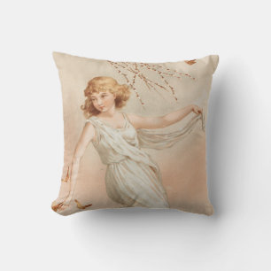 "Zu Ostern Freude" - Vintage Druck, L. Prang & Co. Kissen