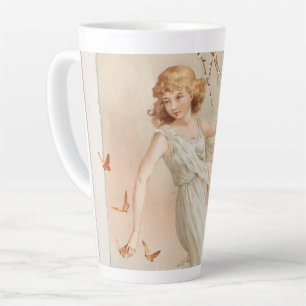 "Zu Ostern Freude" - Vintage Druck, L. Prang & Co. Milchtasse