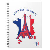 Zu PARIS Eiffelturm-Monogramm hinzugefügt Notizblock (Vorderseite)