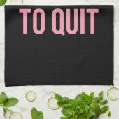 Zu passende Fitness Funny Quotes Black Pink Küchentuch (Gefaltet)