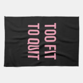 Zu passende Fitness Funny Quotes Black Pink Küchentuch (Horizontal)