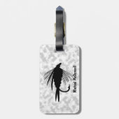 Zu personifizieren Fliegen-Fischenköder Gepäckanhänger (Rückseite vertikal)