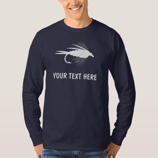 Zu personifizieren Fliegen-Fischenköder T-Shirt (Vorderseite)