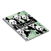 Zu personifizieren Panda-Bärn-grafisches Muster Notizblock (Rechte Seite)