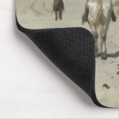 Zu Pferde Fahrt entlang dem Strand - Kunst Mousepad (Ecke)