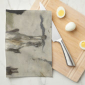 Zu Pferde Fahrt entlang der Strand-schönen Kunst Geschirrtuch (Viertel Falte)