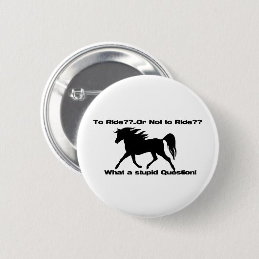 Zu PferdeShirt reiten Button (Vorne & Hinten)