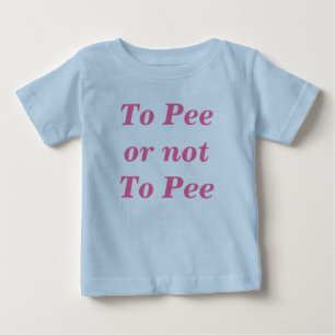 Zu pinkeln Kriechpflanze Baby T-shirt