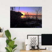 Zu Punkt in der Arkansas-Ente Blind Poster (Heimbüro)