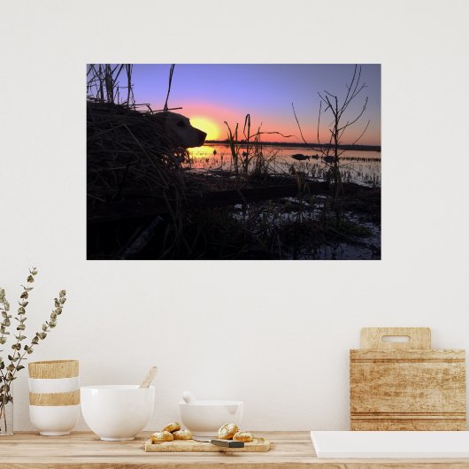 Zu Punkt in der Arkansas-Ente Blind Poster (Küche)