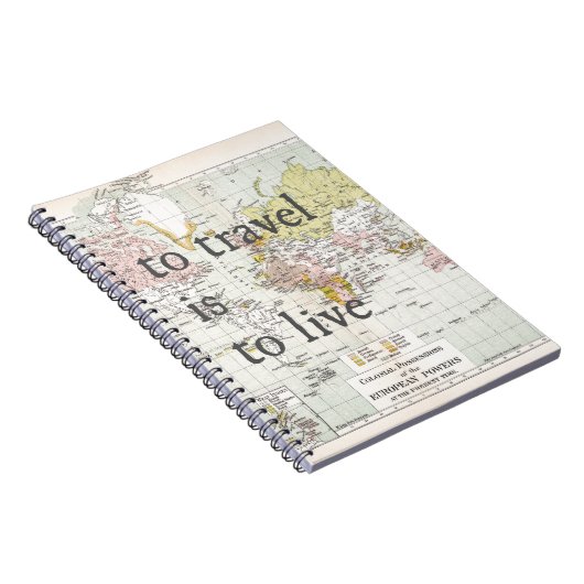 Zu reisen heißt zu leben notizblock (Rechte Seite)