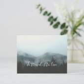 Zu reisen heißt zu leben postkarte (Stehend Vorderseite)