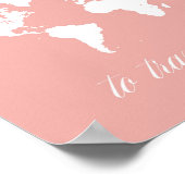 Zu reisen ist, Print zu leben Poster (Ecke)