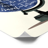 Zu reisen ist zu leben Zitat globalen Druck Poster (Ecke)