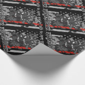 Zu retten und sich zu schützen Feuerwehrmann Geschenkpapier (Ecke)