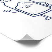 Zu salzig als zu langweiliges Zitat-Poster Poster (Ecke)