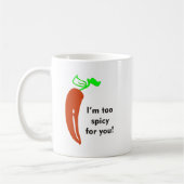 Zu scharf kaffeetasse (Links)