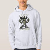 Zu scharf zum Handle - Vintager Cactus Hoodie (Vorderseite)