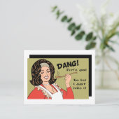 Zu schlimm, dass ich es mir nicht selbst gemacht h postkarte (Stehend Vorderseite)