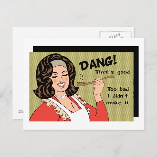 Zu schlimm, dass ich es mir nicht selbst gemacht h postkarte (Vorne/Hinten)