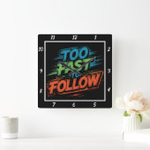 Zu schnell, um grafisch zu folgen quadratische wanduhr (Zuhause)