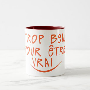 zu schön, um wahr zu sein zweifarbige tasse