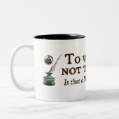 Zu schreiben oder nicht schreiben zweifarbige tasse (Links)