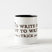 Zu schreiben oder nicht schreiben zweifarbige tasse (Mittel)