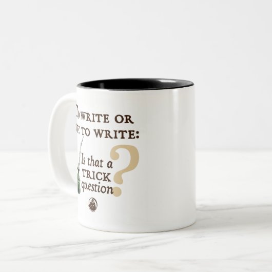 Zu schreiben oder nicht schreiben zweifarbige tasse (Vorderseite Links)