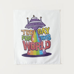 Zu schwul für diese Welt: Funny LGBT macht UFO Wandteppich