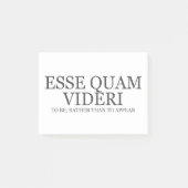 Zu sein eher als erscheinen - Dunkelheit Post-it Klebezettel (Vorderseite)