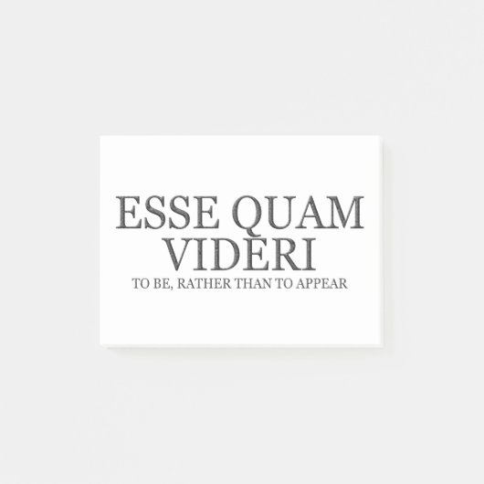 Zu sein eher als erscheinen - Dunkelheit Post-it Klebezettel (Vorderseite)