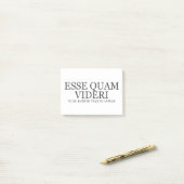 Zu sein eher als erscheinen - Dunkelheit Post-it Klebezettel (Auf Schreibtisch)