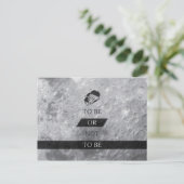 Zu sein oder nicht zu sein Shakespeare Quotes Postkarte (Stehend Vorderseite)