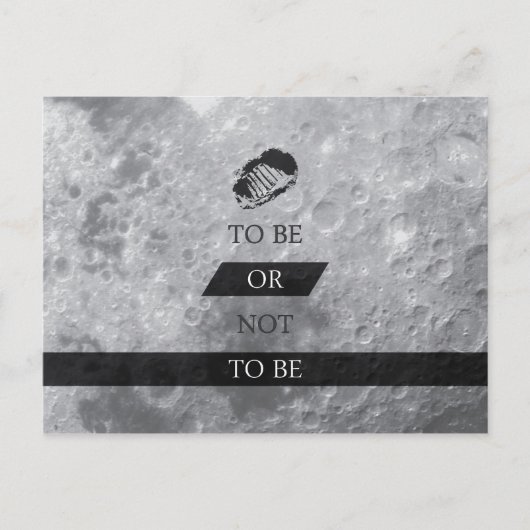 Zu sein oder nicht zu sein Shakespeare Quotes Postkarte (Vorderseite)