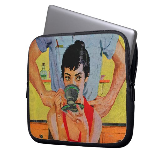 Zu spät bilden laptopschutzhülle (Vorderseite Links)