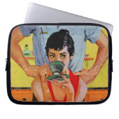 Zu spät bilden laptopschutzhülle (Vorderseite)