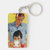 Zu spät bilden schlüsselanhänger (Rückseite)