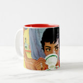 Zu spät bilden zweifarbige tasse (Vorderseite Links)