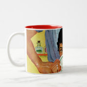 Zu spät bilden zweifarbige tasse (Links)