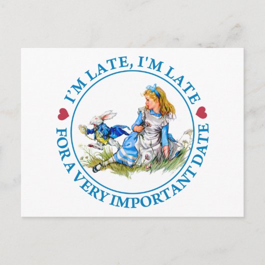 ZU SPÄT BIN ICH ZU EINEM SEHR WICHTIGEN DATUM VERS POSTKARTE (Vorderseite)