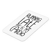 Zu spät läuft mein Cardio Funny Workout Zitat Magnet (Linke Seite)