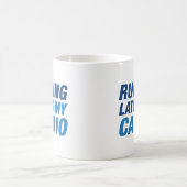 Zu spät läuft mein Cardio Kaffeetasse (Mittel)