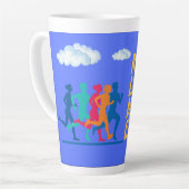 Zu spät läuft mein Cardio Milchtasse (Linke Ecke)