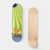 Zu spät Skateboard Alte Schule (Vorderseite)