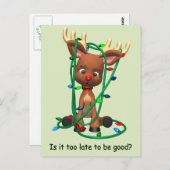 Zu spät, um gut zu sein? postkarte (Vorne/Hinten)
