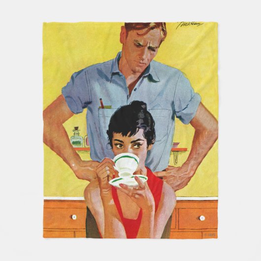 Zu spät, um sich aufzumachen fleecedecke (Vorderseite)