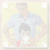 Zu spät, um sich aufzumachen glasuntersetzer (Rückseite)