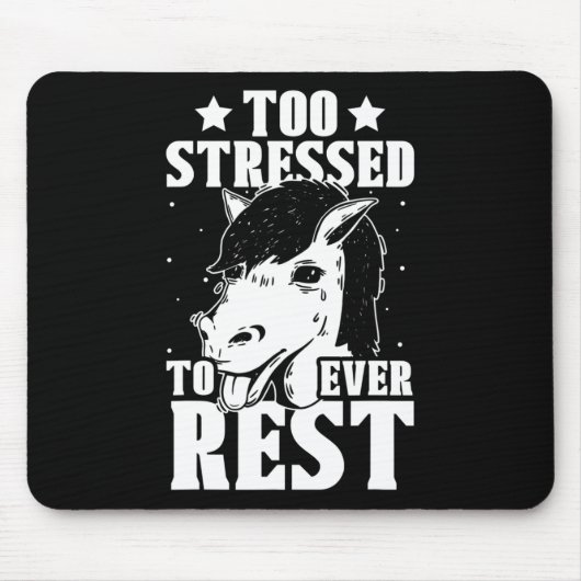 zu stark bis zu jeder Erholung Stress Awareness Mo Mousepad (Vorne)