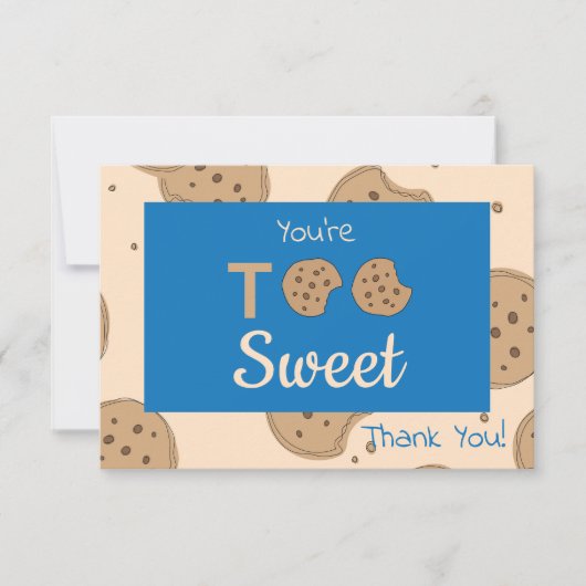 Zu süß Dankeschön Karte (Vorderseite)